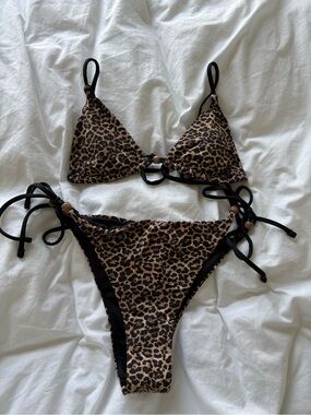 Pull&Bear Leopard Print Bikini Set